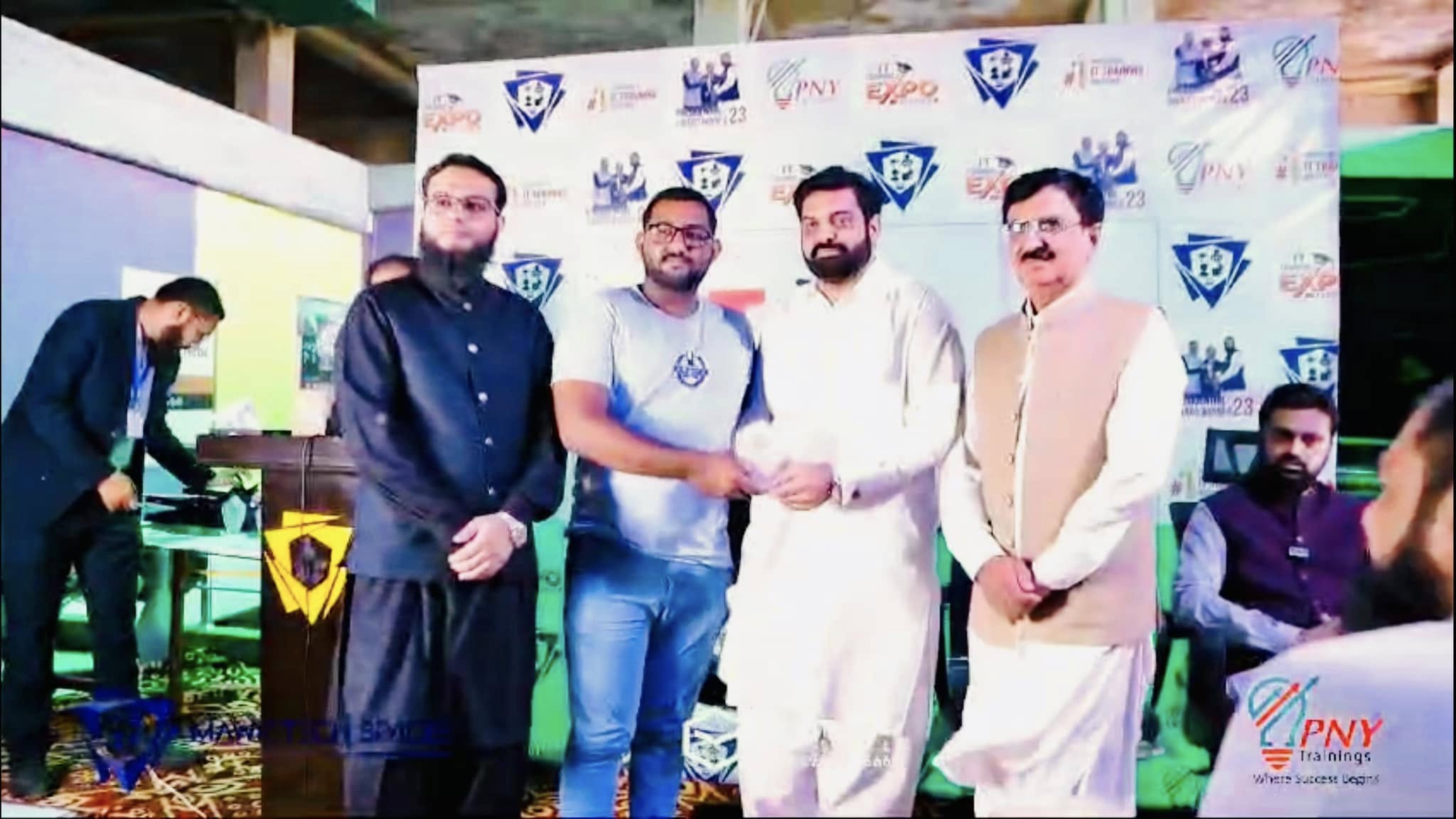 Speaking at PNY IT Expo Sargodha 2024 at MAWKTECH SPACE